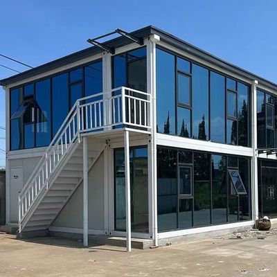 Diseño portátil modular panel de sándwich Cuadro de acero Casa de contenedores desmontable con opción de color personalizada