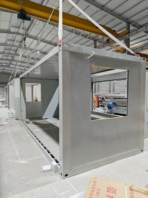 Casa de guardia clásica de oficina plegable lujosa prefabricada pequeña casa de contenedores prefabricados con 70% de ahorro de tiempo ventaja