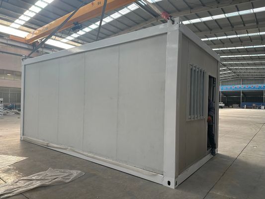 Edificio inteligente plegable Casa de contenedores prefabricada fácil de instalar paneles de sándwich refugio extraíble para conveniencia