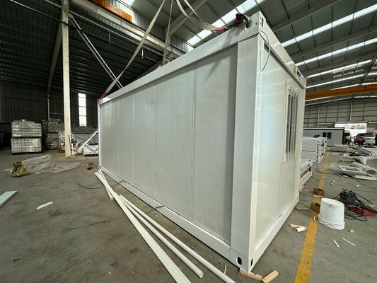 Casas modulares resistentes al fuego resistentes a los golpes Casas plegables de contenedores flexibles con diseño flexible