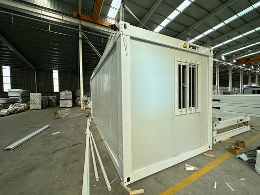 Casas modulares resistentes al fuego resistentes a los golpes Casas plegables de contenedores flexibles con diseño flexible