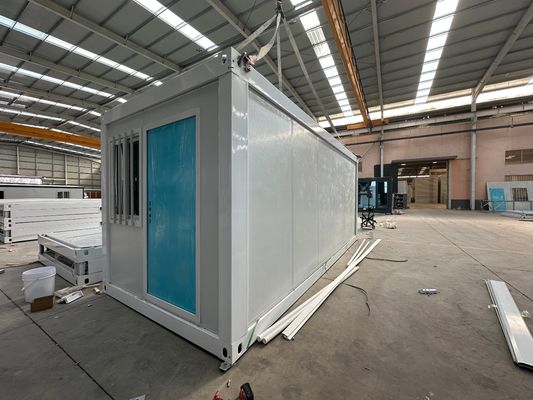 Casas modulares resistentes al fuego resistentes a los golpes Casas plegables de contenedores flexibles con diseño flexible
