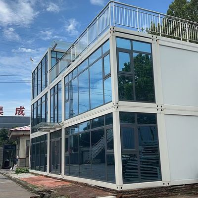 Casa de contenedores desmontable Casa de módulos prefabricada con estructura de marco de acero galvanizado
