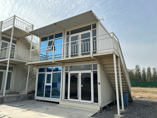 Casa moderna prefabricada de 20 pies/40 pies con contenedor de paquete plano Villa para soluciones de alojamiento en hoteles