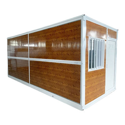 Instalación de montaje flexible Casa de contenedores plegable moderna con panel de sándwich