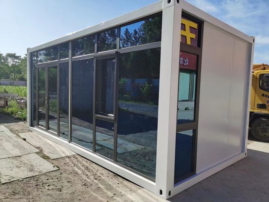 Casas modulares con panel de sándwich grueso Casa prefabricada de 20 pies montaje rápido Casa de paquete plano Contenedor ventajas ecológicas y rápidas