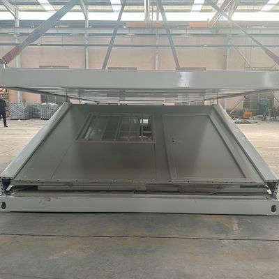 Panel de sándwich Casa plegable prefabricada moderna Casa de contenedores con un ahorro de tiempo de construcción del 70%