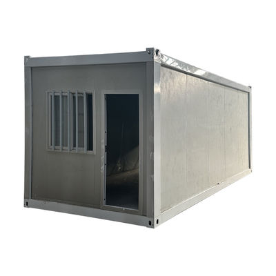 Casa de contenedores plegable de 20 pies de función múltiple Ventana de aluminio portátil y a prueba de humedad para dormitorio al aire libre