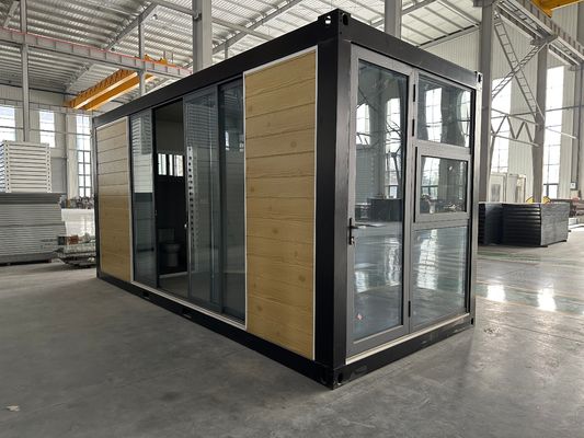 Casa de contenedores con diseño cuadrado personalizado y fácil instalación