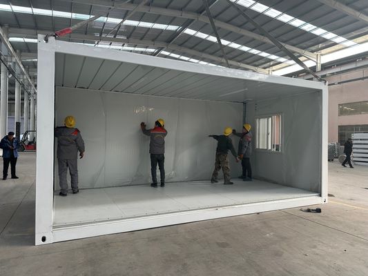 Casa de contenedores plegable de colores personalizados Modular de lujo Casa de módulos prefabricada pequeña