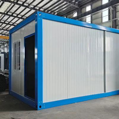 Puente roto Puerta de aluminio con paquete plano 20ft 40ft Container Houses Cuadro de acero Casa de contenedores prefabricada con ventaja de fácil instalación