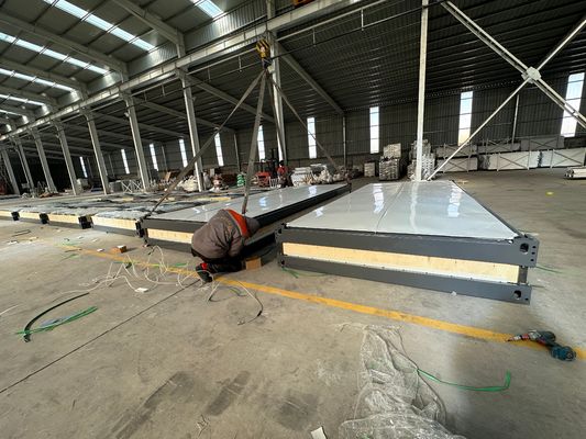 Casa de contenedores móviles prefabricada portátil de 20 pies para oficinas
