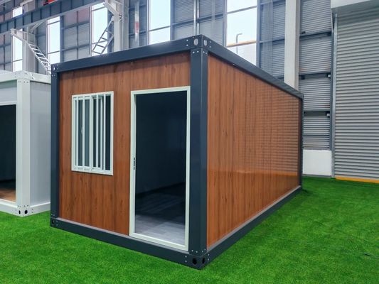 Puerta de seguridad Casa de contenedores modular exterior con color personalizado y techo superior a prueba de agua