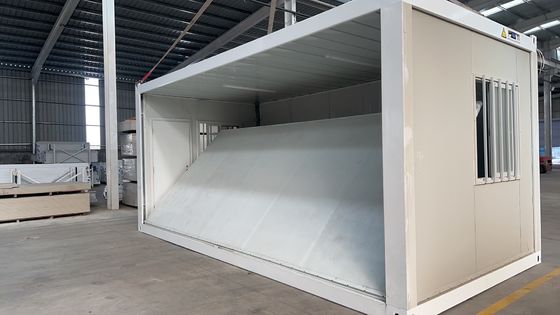 Casa de contenedores plegable de ventana de aluminio con ventaja de instalación rápida y modular