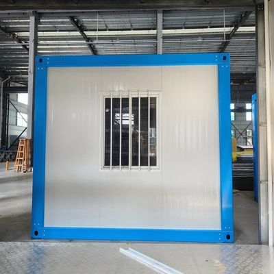 Casa de contenedores desmontable de color personalizado con panel de sándwich y marco de acero a un precio razonable