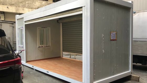 Casa móvil portátil Oficina prefabricada Casas de contenedores Casa de contenedores de paquete plano con baño Ventaja de instalación rápida