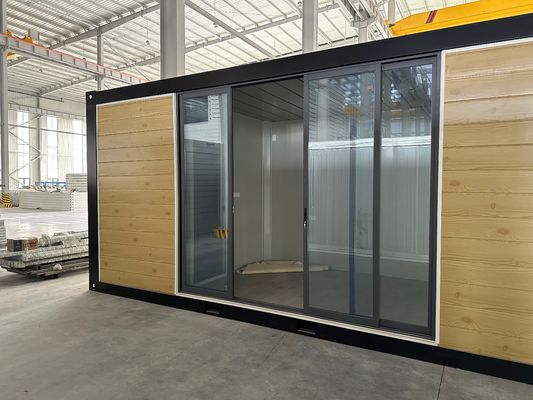 Casa de contenedores de envío de diseño cuadrado modificado para oficinas