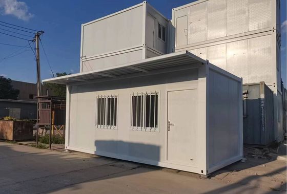 Casa de contenedores de envío de diseño cuadrado modificado para oficinas