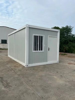 Oficina de contenedores desmontable rectangular de instalación rápida con marco de acero