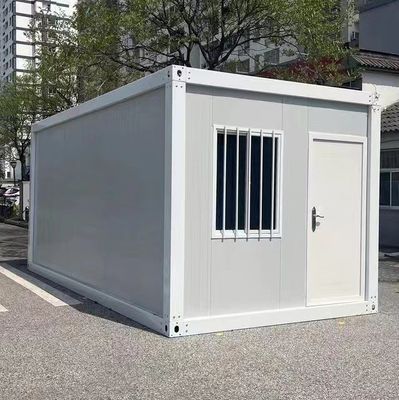 Oficina de contenedores desmontable rectangular de instalación rápida con marco de acero
