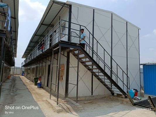 Diseño de dormitorio con panel de sándwich industrial rápido con dibujo de arquitecto profesional Casa prefabricada directa