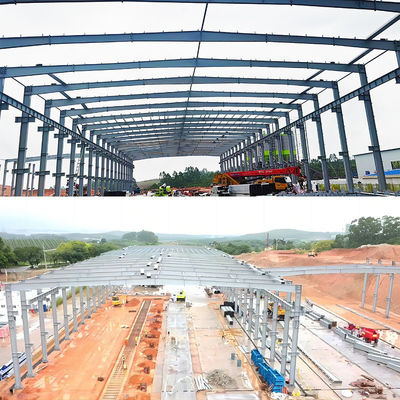 Estructura de acero Almacén para la estructura de acero Taller Almacén Hangar Fácil de instalar Estructura de acero prefabricada prefabricada