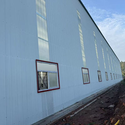 Casas prefabricadas modulares fácil de instalar estructura de acero Edificio de taller con suministro directo y ventana de aleación de aluminio
