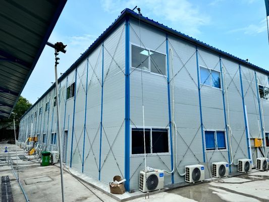 Casas prefabricadas con forma personalizada y estructura de acero Construcción para casas pequeñas prefabricadas en la industria de la construcción