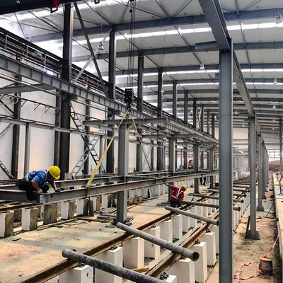 Suministro directo Instalación fácil Taller de acero Construir puerta de acero Almacén Prefabricado Almacén Edificio de estructura de acero