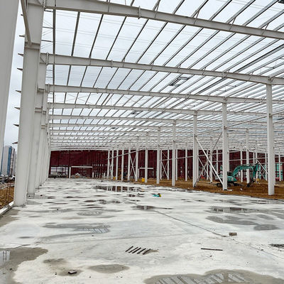 Suministro directo Instalación fácil Taller de acero Construir puerta de acero Almacén Prefabricado Almacén Edificio de estructura de acero
