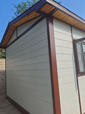 Fácil instalación Casas prefabricadas de 2 pisos con suelo de madera Casas de invernadero Casas de vidrio prefabricadas en Chipre