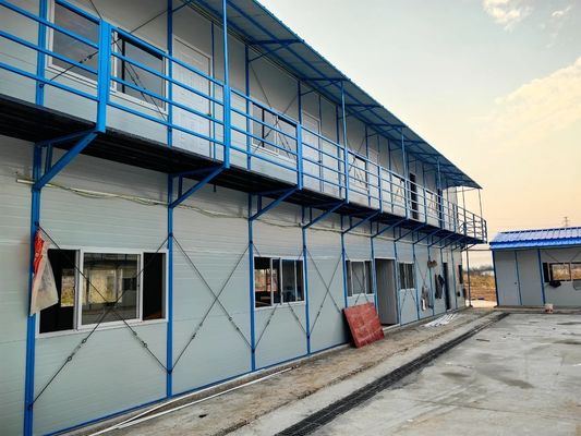 Casa prefabricada internacional Villa con 50/75/100 mm de paneles de sandwich ondulados paredes y casas verdes en Trinidad y Tobago