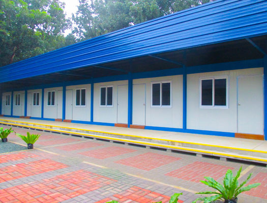 Casa prefabricada de importación contemporánea con energía solar y puerta de seguridad de acero