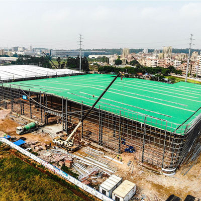 Instalación rápida ventaja estructura de acero almacén taller de prefabricación de larga extensión