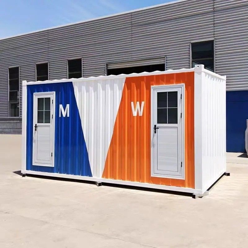 Estilo de diseño escandinavo personalizado inodoro público portátil móvil plegable camping lujo inodoro portátil de sitio