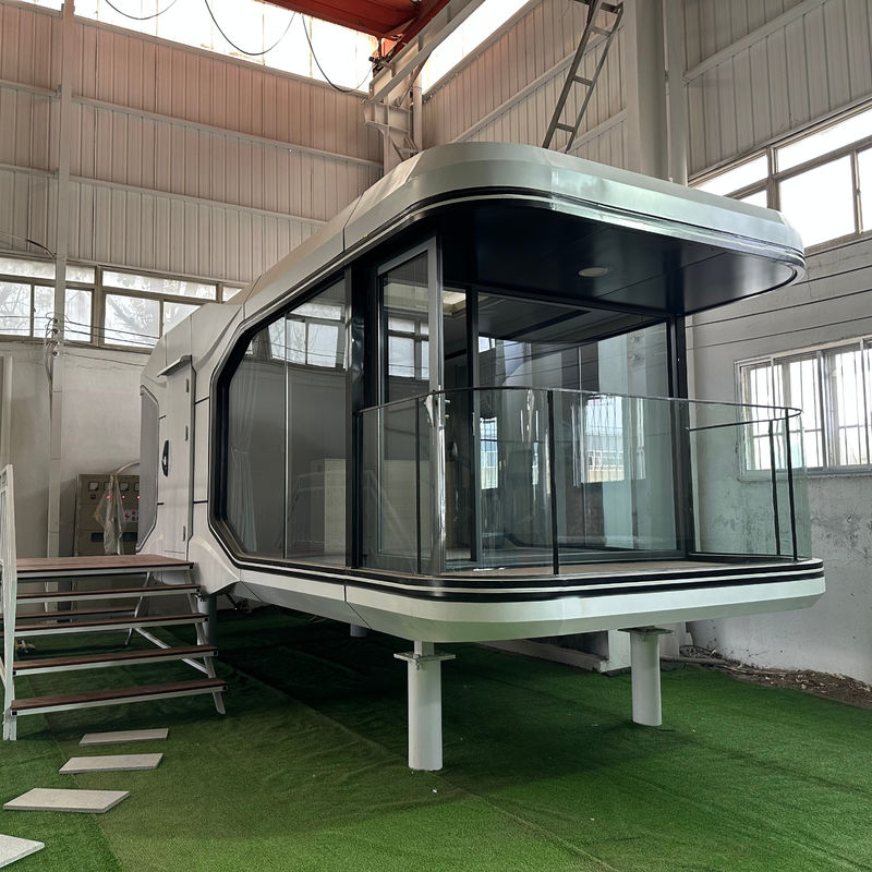 Apartamento de acero habitación cápsula espacial para 2024 Casa pequeña personalizada y hotel de lujo moderno