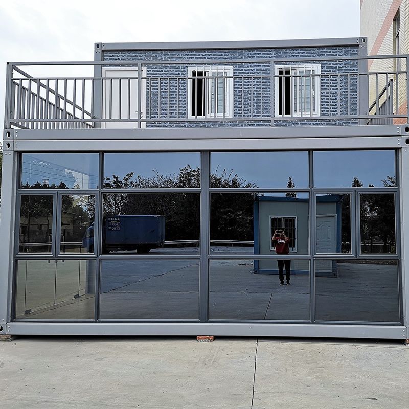 Casa de contenedores modular de 40 pies de estilo moderno y simple para multifunción Casa de camping prefabricada de 20 pies Casa pequeña prefabricada desmontable