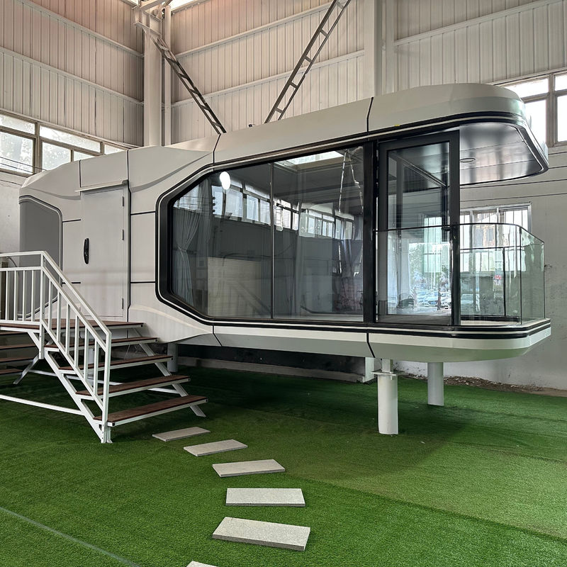 Hotel de cápsulas espaciales de colores multifunción personalizada para contenedores pequeños dormitorio hotel modular casa de vacaciones