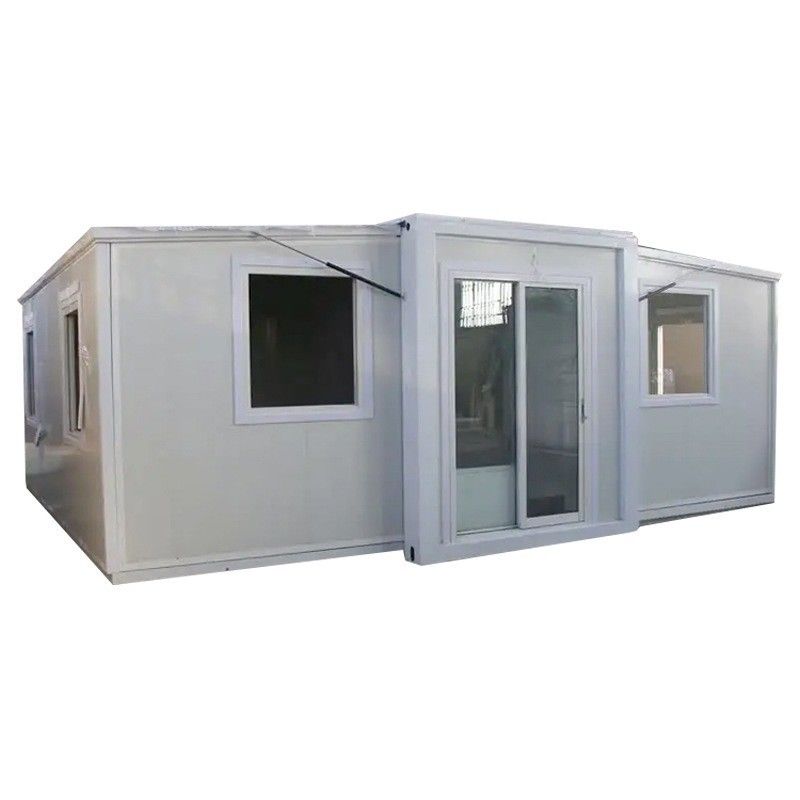 Casa de 40 pies moderna con marco de acero galvanizado personalizado Casa de contenedores expandible con ventana de aluminio y panel sandwich