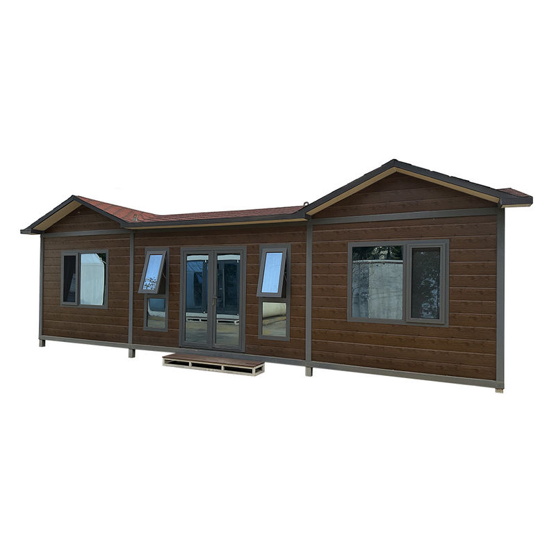 20 pies Casa de contenedores Contenedor fabricado Casa pequeña Contenedor de paquete plano para habitación portátil exterior