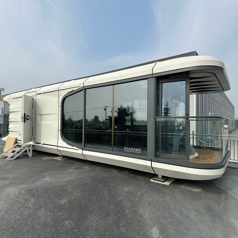 Casa cápsula espacial a prueba de agua y humedad La elección perfecta para la vida modular prefabricada