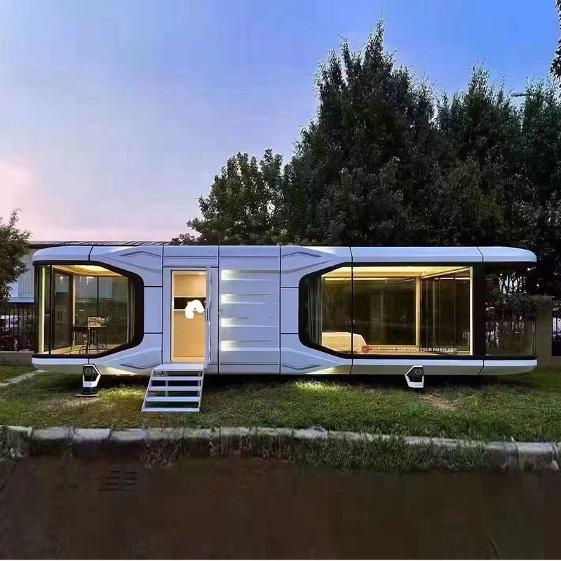 Suministro directo Casa de cápsulas prefabricada moderna Cama de cápsulas espacial Cabina de hotel con estilo de diseño contemporáneo