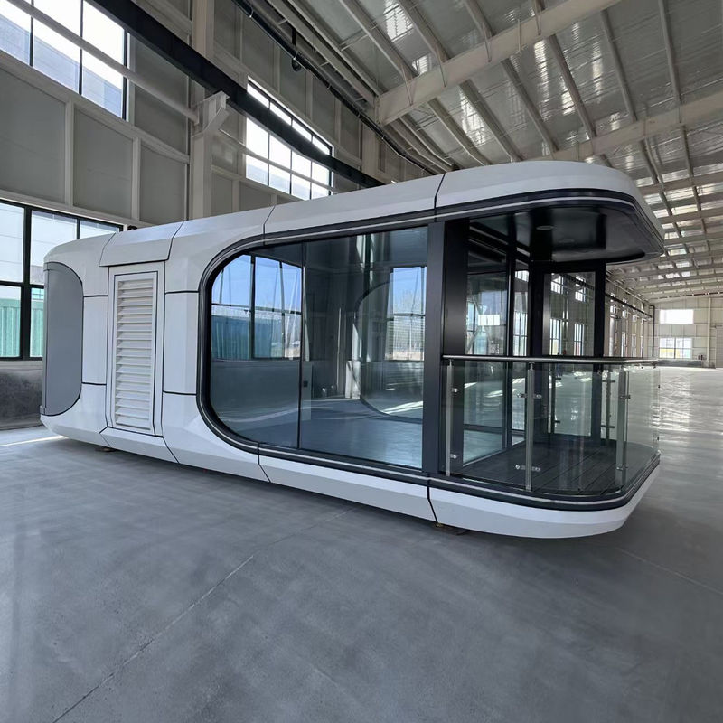 Razoable estilo de diseño contemporáneo exterior Contenedor de acero cápsula hogar cápsula modular hotel a prueba de agua y humedad