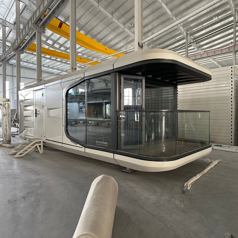 Hotel de lujo Casa de contenedores móviles con cápsula de espacio al aire libre y diseño de espacio comercial