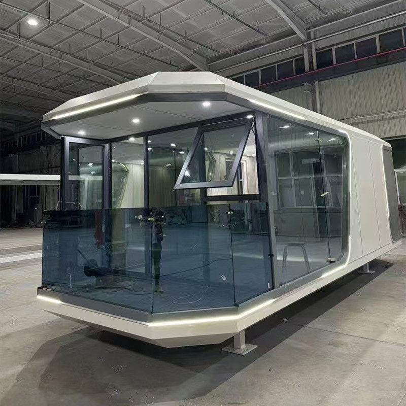 Tamaño personalizado Capsula de control de voz inteligente multifunción Hotel Tiny Space House para la vida inteligente