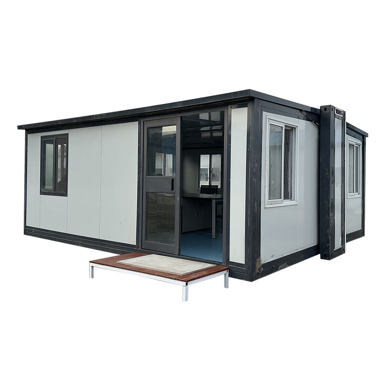 Transporte y carga Contenedor prefabricado multifunción de 20 pies Casa expandible Casa prefabricada plegable de acero ligero
