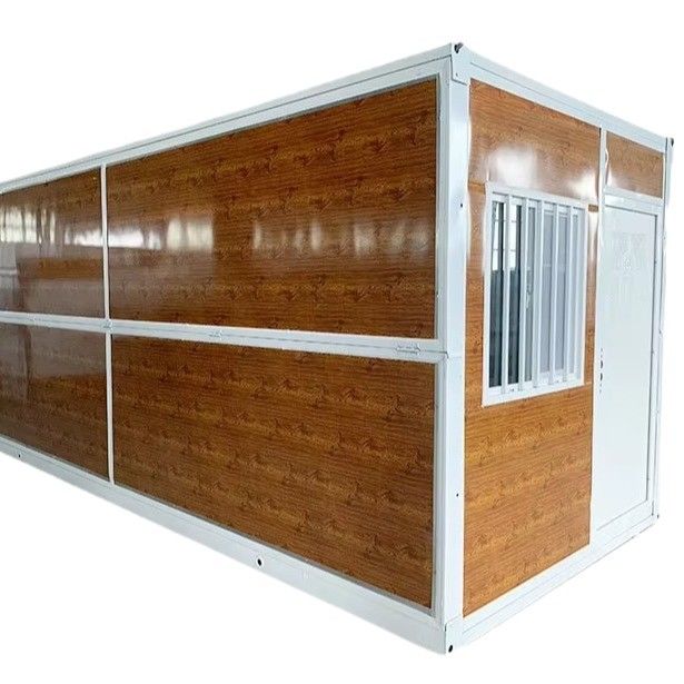 Casa de contenedores plegable de tamaño de color de acero de vidrio de lana para una vida compacta y elegante
