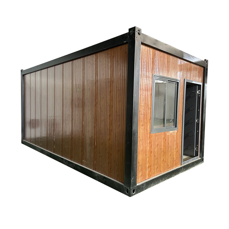 20 40 Ft Color personalizado Modular Contenedor móvil de grano de madera Casas Cuadro de acero Contenedor de paquete plano Apartamento