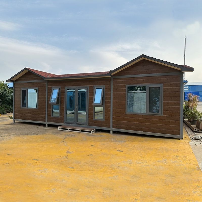 Casas prefabricadas con cúpula 3 dormitorios lujosa casa de contenedores de paquete plano para el hogar y la electricidad estándar local