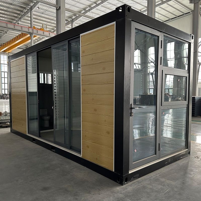 Casas modulares con panel de sándwich grueso Casa prefabricada de 20 pies montaje rápido Casa de paquete plano Contenedor ventajas ecológicas y rápidas